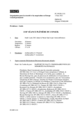Journal de la 1318ème séance plénière du Conseil