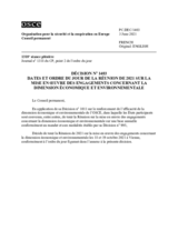 Décision No 1403 du Conseil permanent