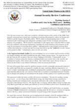 Statement by Christopher Robinson, Deputy Assistant Secretary of State for European and Eurasian Affairs