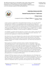 Statement by Courtney Austrian, Chargé d’Affaires, a.i.