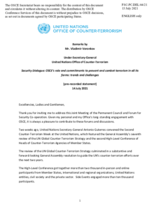 Presentation by Mr. V. Voronkov, Under-Secretary-General of the United Nations Office of Counter-Terrorism