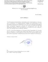 Information Exchange by the Delegation of Portugal on Conventional Arms Transfer