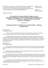 Statement by Amb. Gesa Bräutigam, Permanent Representative