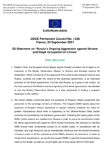 Statement by the Slovenian EU Presidency on Russia’s ongoing aggression against Ukraine and illegal occupation of Crimea