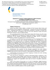 Statement by the Delegation of Ukraine on Russia’s ongoing aggression against Ukraine and illegal occupation of Crimea