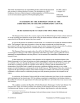 Statement by the Slovenian EU Presidency on the statement by the Co-Chairs of the OSCE Minsk Group issued on 29 July 2021