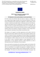 Statement by the Slovenian EU Presidency on the situation in and around Ukraine