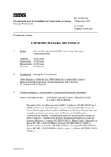Diario de la 1334ª Sesión plenaria del Consejo Permanente 