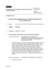 Diario de la 1333ª Sesión extraordinaria del Consejo Permanente