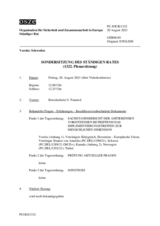 Journal der 1332. Sondersitzung des Ständigen Rates