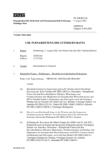 Journal der 1328. Plenarsitzung des Ständigen Rates 