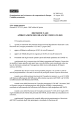 Decisione N.1413 del Consiglio permanente