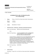 Journal der 1327. Sondersitzung des Ständigen Rates