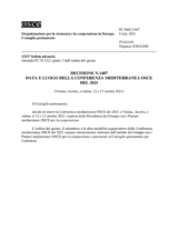 Decisione N.1407 del Consiglio permanente