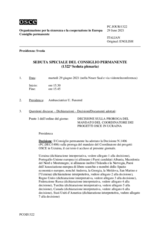 Giornale della 1322a Seduta speciale del Consiglio permanente