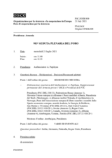 Giornale della 983a Seduta plenaria del Foro di cooperazione per la sicurezza