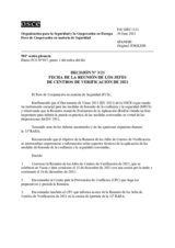 Decisión Nº 3/21 del Foro de Cooperación en materia de Seguridad