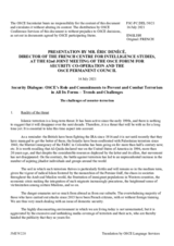 Presentation by Mr. É. Denécé, Director of the French Centre for Intelligence Studies