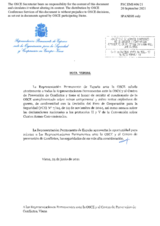 Response by the Delegation of Spain to the Questionnaire on Anti-Personnel Mines and Explosive Remnants of War