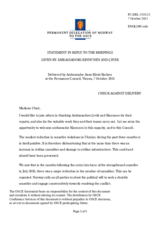 Statement by the Delegation of Norway in response to the Financial Report and Financial Statements for the Year ended 31 December 2020 and to the Report of the External Auditor