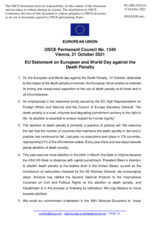Statement by the Slovenian EU Presidency on the European and World Day against the Death Penalty