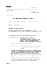 Diario de la 1338ª Sesión plenaria del Consejo Permanente 