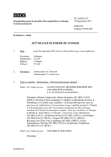 Journal de la 1337ème séance plénière du Conseil