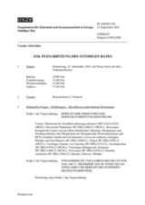 Journal der 1336. Plenarsitzung des Ständigen Rates 