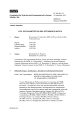 Journal der 1335. Plenarsitzung des Ständigen Rates 