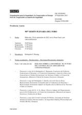 Diario de la 987ª Sesión plenaria del Foro de Cooperación en materia de Seguridad  