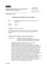 Journal of the 984th Plenary Meeting of the Forum for Security Co-operation