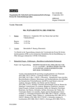 Journal der 984. Plenarsitzung des Forums