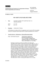 Giornale della 984a Seduta plenaria del Foro di cooperazione per la sicurezza