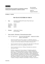 Journal de la 986ème séance plénière du Forum