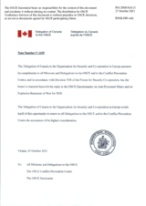 Response by the Delegation of Canada to the Questionnaire on Anti-Personnel Mines and Explosive Remnants of War