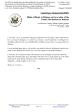 Statement by the Delegation of the United States of America in response to the statement by the Delegation of Belarus