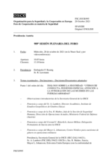 Diario de la 989ª Sesión plenaria del Foro de Cooperación en materia de Seguridad  