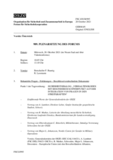 Journal der 989. Plenarsitzung des Forums