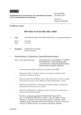 Giornale della 989a Seduta plenaria del Foro di cooperazione per la sicurezza