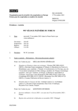 Journal de la 993ème séance plénière du Forum