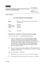 Journal der 993. Plenarsitzung des Forums