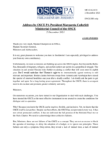 H.E. Ms. Margareta Cederfelt, President