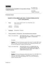 Diario de la 1341ª Sesión extraordinaria del Consejo Permanente