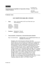 Diario de la 1343ª Sesión plenaria del Consejo Permanente 