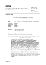 Journal de la 1343ème séance plénière du Conseil