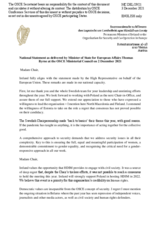 H.E. Mr. Thomas Byrne, Minister of State for European Affairs 