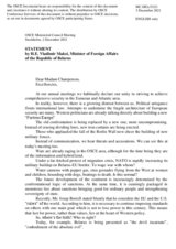 H.E. Mr. Vladimir Makei, Minister of Foreign Affairs