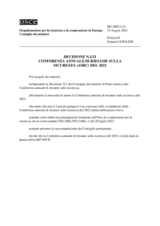 Decision No. 1/21 - 2021 ANNUAL SECURITY REVIEW CONFERENCE (ASRC)