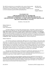 H.E. Ms. Maria-Pia Kothbauer, Permanent Representative to the OSCE 