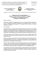 H.E. Mr. Jeyhun Bayramov, Minister of Foreign Affairs